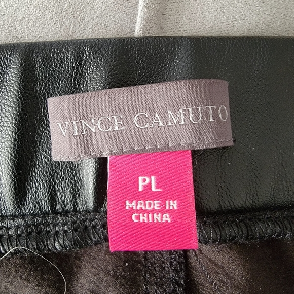 Vince Camuto Faux Leather Skinny Pull on Pants - Size Large Petite - Picture 5 of 7
